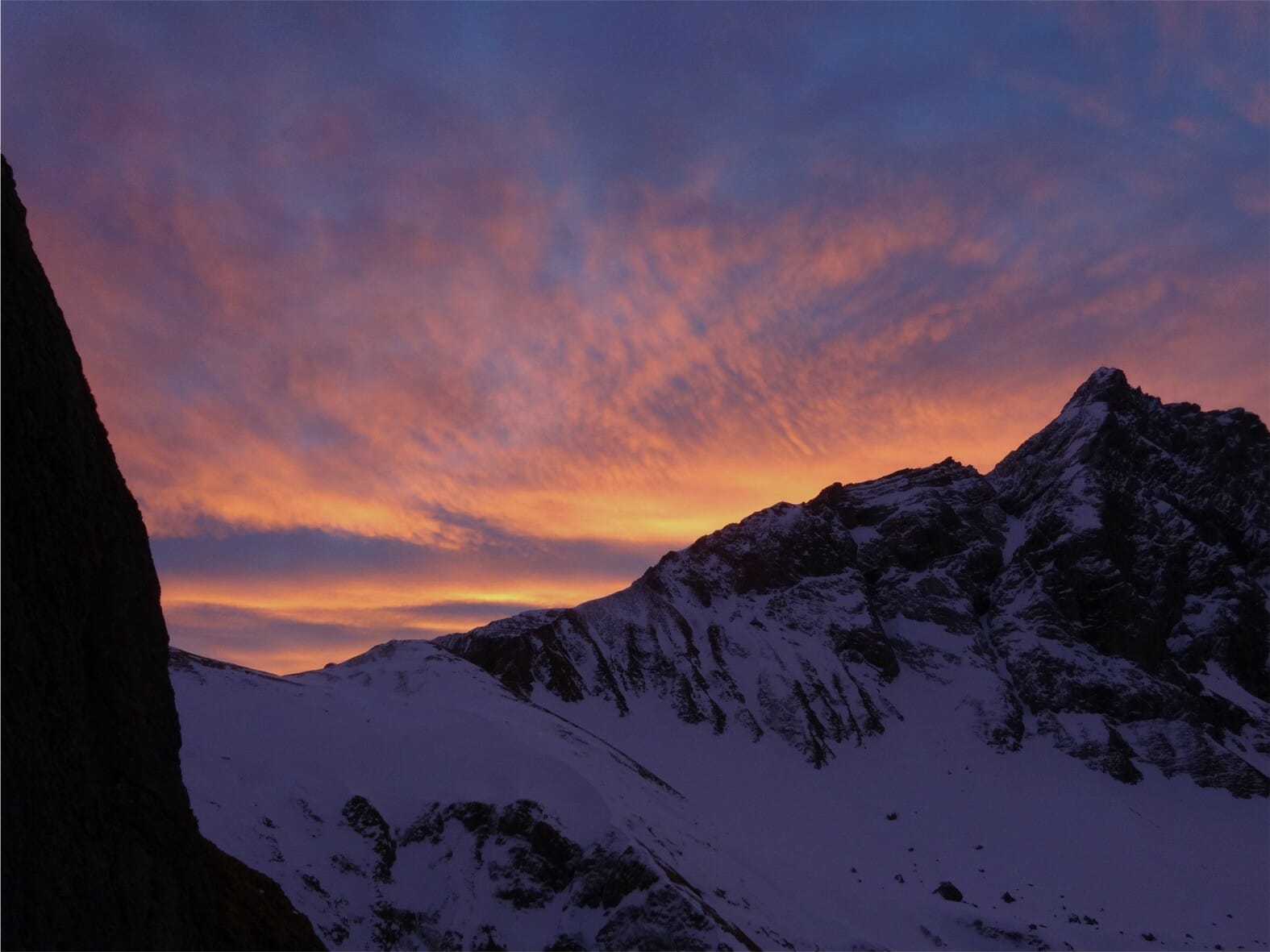 Morgenrot, schlecht Wetter droht.
