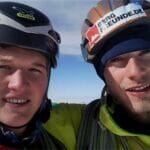 Geschafft: Michi und Fritz auf dem Gipfel. Foto: M. Wohlleben