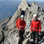 Korbinian und Markus auf dem Piz Badile