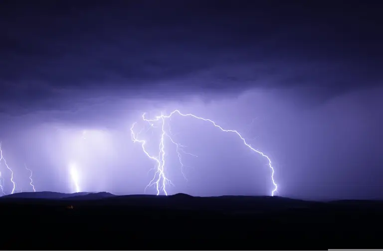 Gewitter und Blitze im Erzgebirge