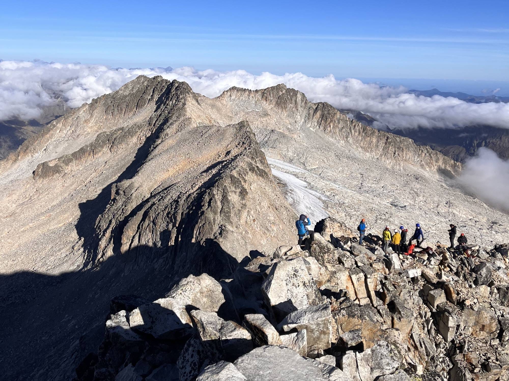 Blick auf die Gebirgskette des Pico Aneto