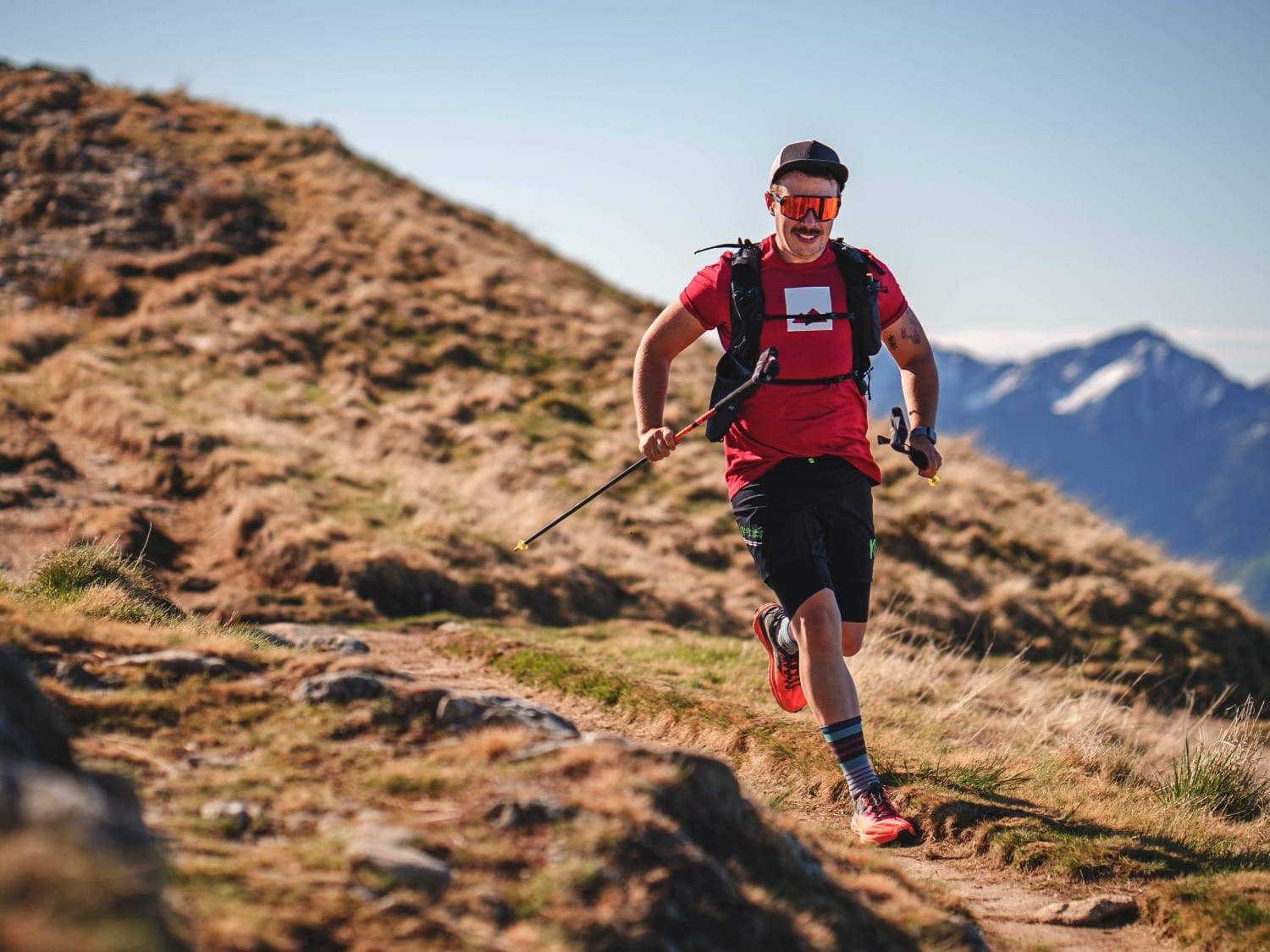 Intensiver Downhill-Lauf.
