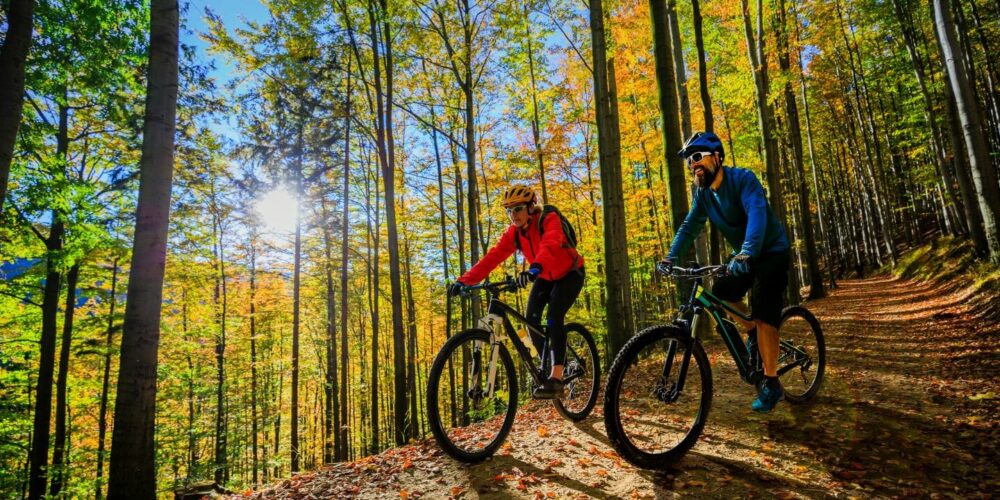 Zwei Fahrradfahrer