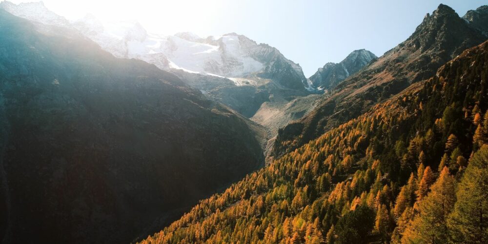 Berge im Herbst